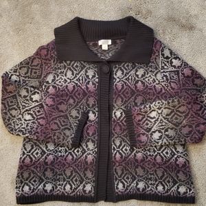 XL Christopher & Banks shawl collar swing cardigan